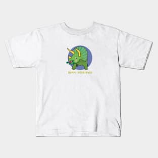 Triceratops - Happy Herbivore Kids T-Shirt